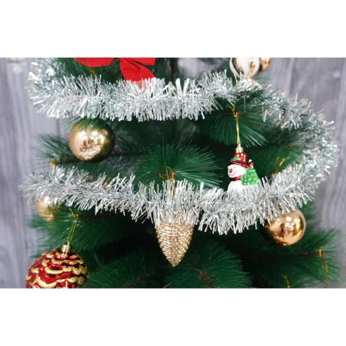 Beteala Craciun, Flippy, argintiu, marimea: 2 m x 5 cm material:folie PVC, interior/exterior [9]