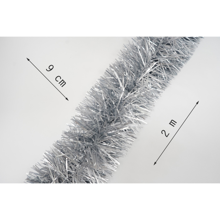 Beteala Craciun, Flippy, argintiu, marimea: 2 m x 9 cm material:folie PVC, interior/exterior [6]