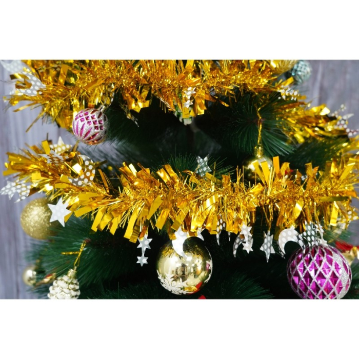 Beteala Craciun, Flippy, auriu, marimea: 2 m x 9 cm x 9 cm material:folie PVC, interior/exterior [14]