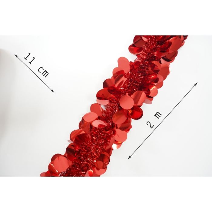 Beteala Craciun, Flippy, roșu, marimea: 2 m x 11 cm material:folie PVC, interior/exterior [11]