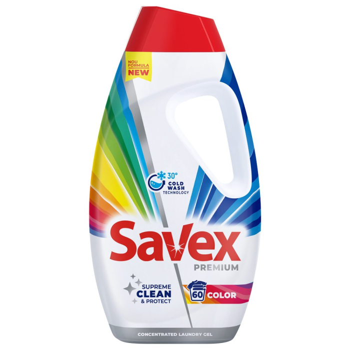 Detergent Lichid, Savex, 2.7 L Color 60 spalari [1]