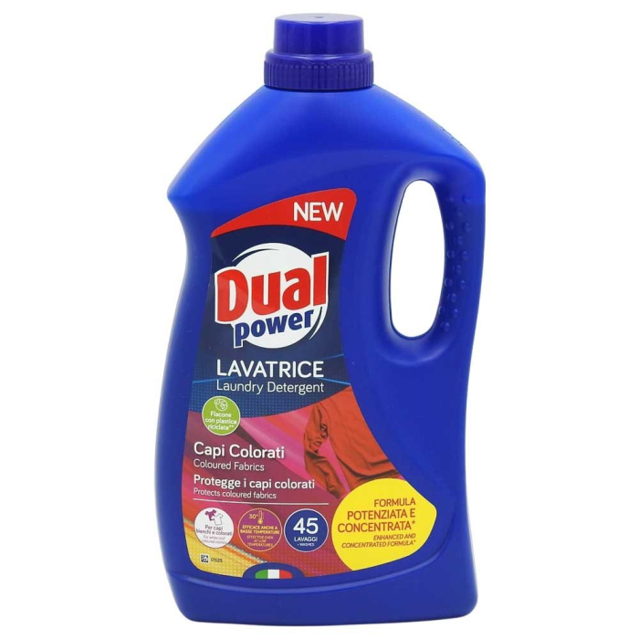 Detergent pentru Rufe, Dual Power, Lichid 1.8 L Rufe Colorate 45 spalari [1]