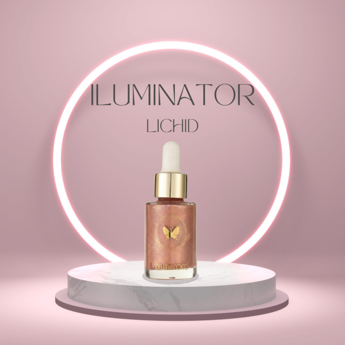 Iluminator Lichid pentru Ten, Kevin&Coco, Instant Anti Age, Nuanta Bronze, Efect Stralucire, Bronz Luminos 3.5x3.5x8.5cm [4]