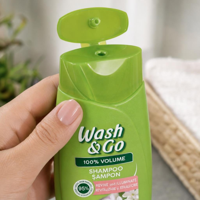 Sampon, Wash si Go, 180 ml, 100% Volume cu Iasomie [3]