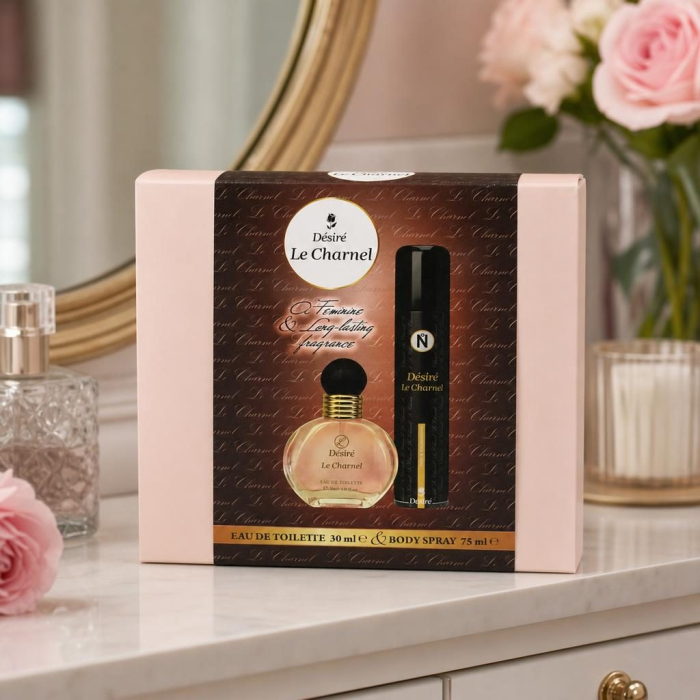 Set cadou 2 in 1 cu Eau de Toilette 30ml si Body Spray 75ml din gama Desire Le Charnel [2]