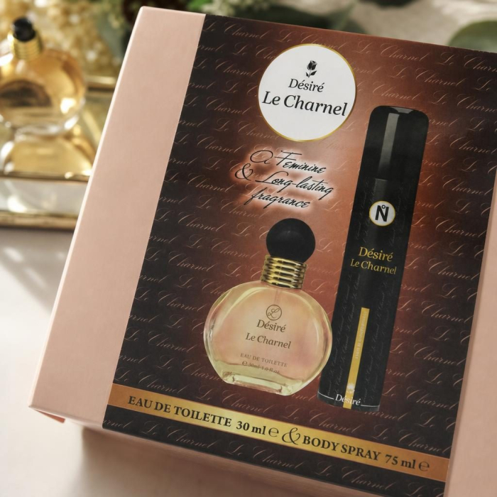 Set cadou 2 in 1 cu Eau de Toilette 30ml si Body Spray 75ml din gama Desire Le Charnel [3]