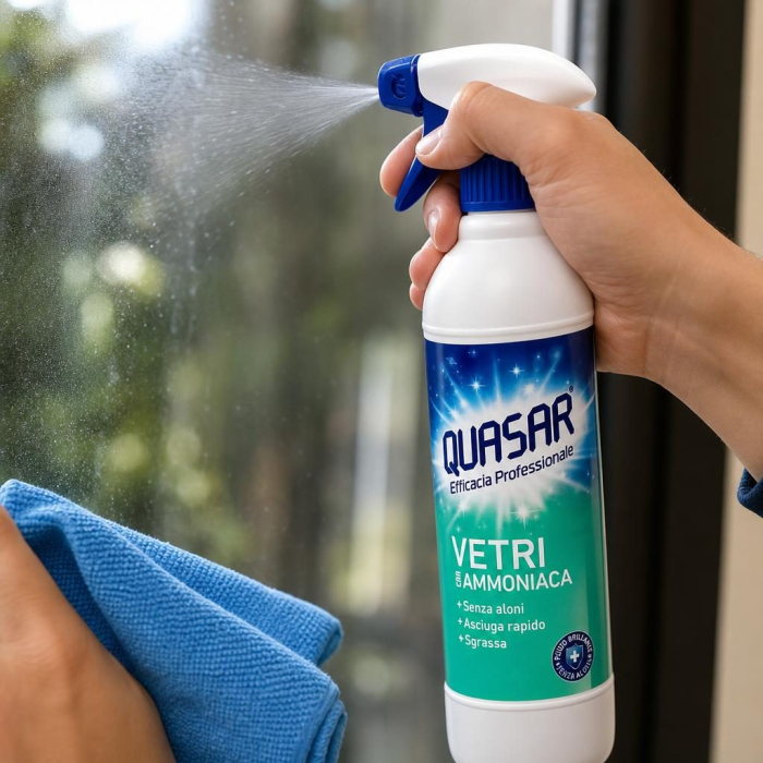 Solutie pentru Geam, Quasar, Spray 580 ml, Amoniac [3]