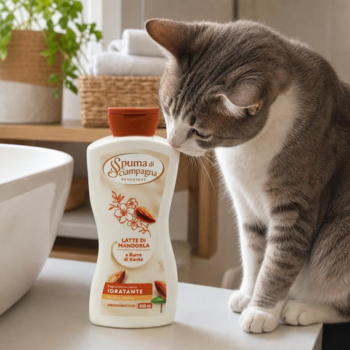 Spuma, Di Sciampagna Gel Dus 650 ml Mandorla Karite [4]