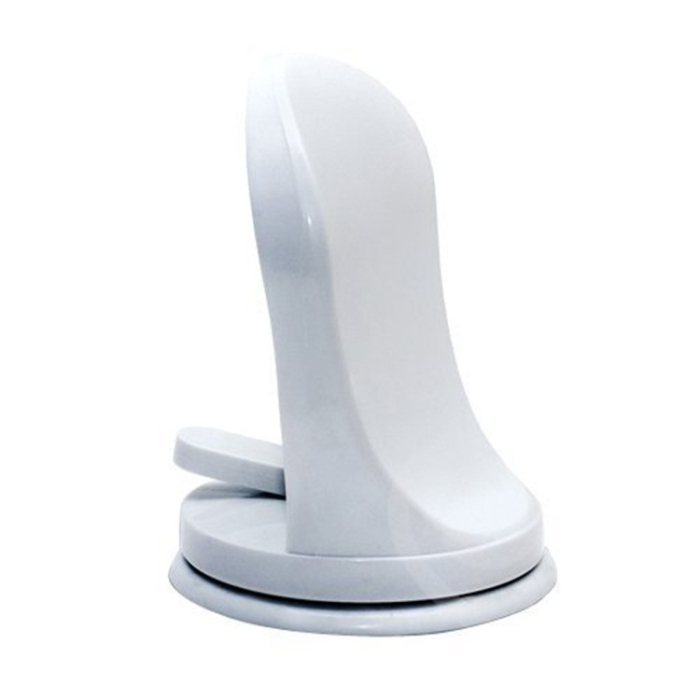Suport de Picior pentru Baie, Flippy, cu Ventuză, din PP și PVC, Antiderapant, pentru Ras și Îngrijire Personală, 11.5 x 15 cm, Alb [4]
