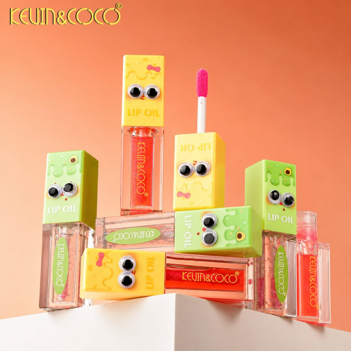 Ulei de Buze, Kevin&Coco, Lip Oil, Hidratant si Lucios, Efect Natural, Textura Usoara, Non-Lipicios, 27.1 g, 8.2 x 2 x 2 cm, Roz [5]
