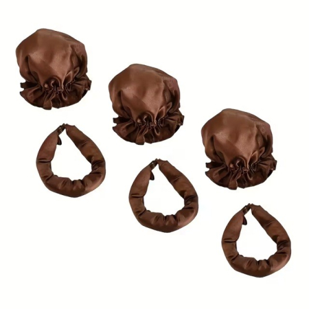 Accesoriu de Ondulat Parul, Flippy, fara Caldura, din Poliester, Manual, Prin Rasucire, 29 x 4 cm, Maro [2]