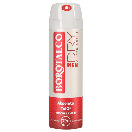 Ingrijirea Corpului - Antiperspirant Deodorant, Borotalco, 150 ml Men Dry Amber Scent