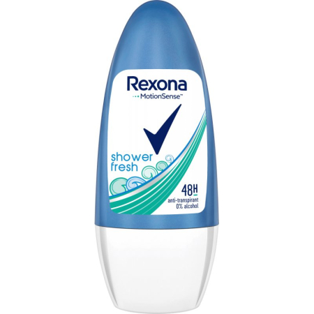 Ingrijirea Corpului - Antiperspirant Roll-On, Rexona, 50 ml, Shower Fresh