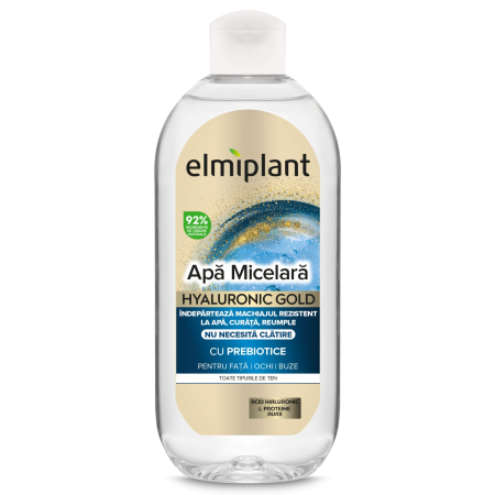 Produse Demachiere Si Curatare - Apa Micelara, Elmiplant, Hyaluronic Gold, 400 ml