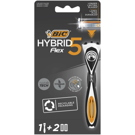 Produse Ingrijire - Aparat de Ras, Bic, Hybrid Flex5 2 Rezerve