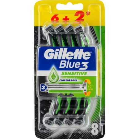 Produse Ingrijire - Aparat de Ras, Gillette, Blue3 6, 2 buc Sensitive