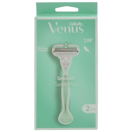 Produse Ingrijire - Aparat de Ras, Gillette, Venus Women Smooth Sensitive, 2 Rezerve