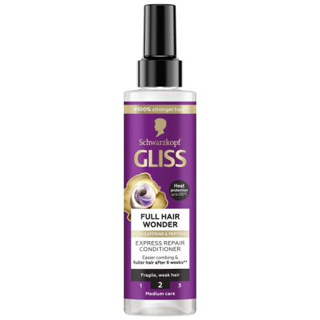 Sampon De Par - Balsam pentru Par, Gliss, Spray 200 ml Full Hair Wonder