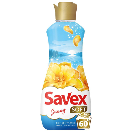 Balsam Rufe - Balsam pentru Rufe, Savex Soft, 1.5 L Concentrat Sunny 60 spalari