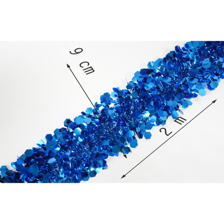 Beteala Craciun, Flippy, albastru, marimea: 2 m x 9 cm material:folie PVC, interior/exterior [10]