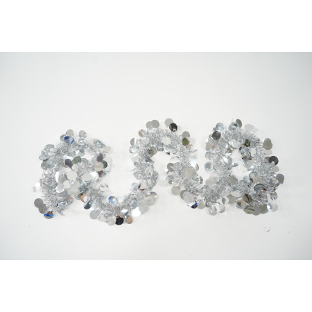 Beteala Craciun, Flippy, argintiu, marimea: 2 m x 11 cm material:folie PVC, interior/exterior [9]