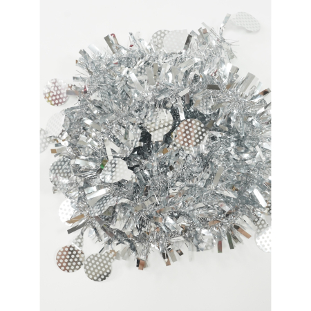Beteala Craciun, Flippy, argintiu, marimea:  2 m x 11 cm x 9 cm material:folie PVC, interior/exterior [1]