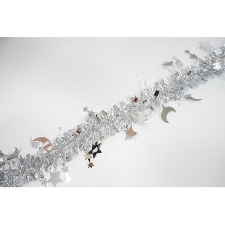 Beteala Craciun, Flippy, argintiu, marimea: 2 m x 9 cm x 5 cm material:folie PVC, interior/exterior [6]