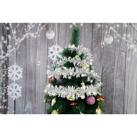 Beteala Craciun, Flippy, argintiu, marimea:  2 m x 9 cm x 9 cm material:folie PVC, interior/exterior [1]