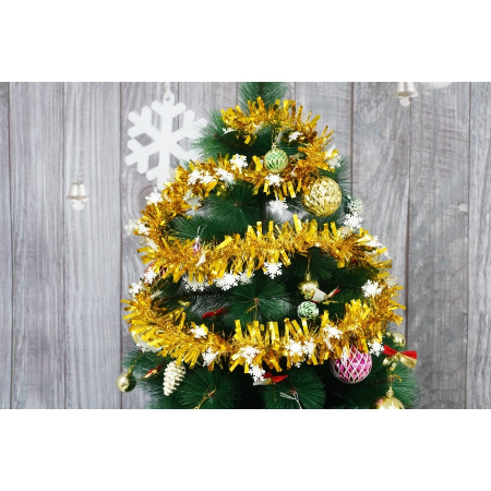 Beteala Craciun, Flippy, auriu, marimea:  2 m x 9 cm x 9 cm material:folie PVC, interior/exterior [6]