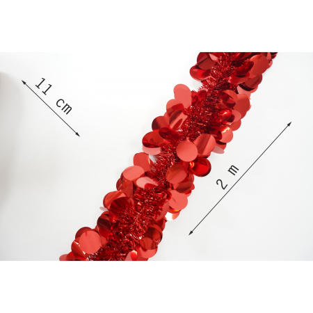 Beteala Craciun, Flippy, roșu, marimea: 2 m x 11 cm material:folie PVC, interior/exterior [5]