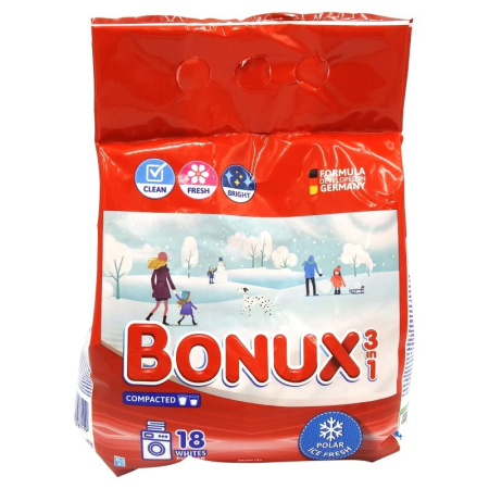 Detergent Rufe - Bonux Detergent Automat 1.17 kg Ice Fresh 18 spalari