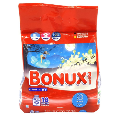Detergent Rufe - Bonux Detergent Automat 1.17 kg Liliac Alb 18 spalari