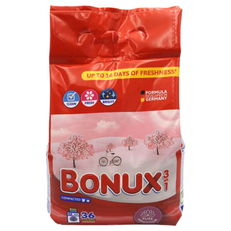 Detergent Rufe - Bonux Detergent Automat 3in1 2.34 kg Pure Magnolia 36 spalari