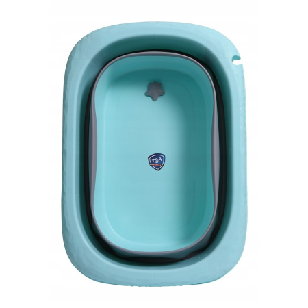 Cada Pliabila pentru Baie, Flippy, din PP+TPE, pentru Copii 0-6 Ani, cu Picioare, Suport de Sezut, Scurgere Etans, 48.5x25x72 cm, Albastru [3]
