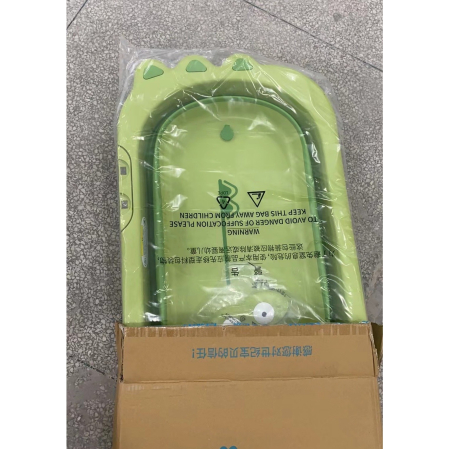 Cada Pliabila pentru Baie, Flippy, din PP+TPR, pentru Copii 0-6 Ani, Model Crocodil, Dop de Scurgere, 80x54x21 cm, Verde [1]