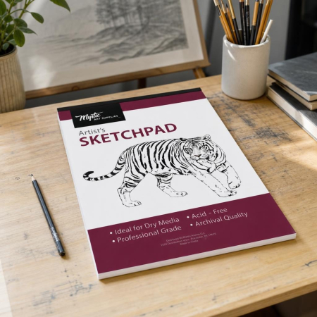 Caiet Schite Perfect Bound, Flippy, 50 File Hartie, 28 x 35,5 cm, Coperta Carton, Visiniu [4]