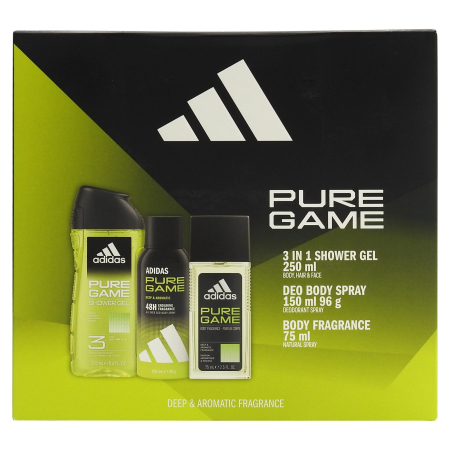 Set Caseta Cadou - Caseta Cadou, Adidas, Dns75, Gel de Dus 250, Deo150 Pure Game