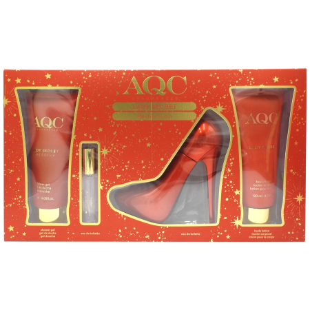 Set Caseta Cadou - Caseta Cadou, Aqc, Gel de Dus 120 ml, Lotiune de Corp 120 ml, EDT 100 ml, EDT 15 ml Lady Secret Red