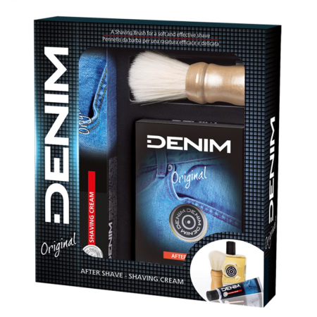 Set Caseta Cadou - Caseta Cadou, Denim, Aftershave 100, Cr Ras100 ml, Pamatuf Original
