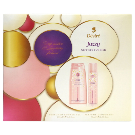 Set Caseta Cadou - Caseta Cadou, Desire, Gel de Dus 200, Deo75 ml Jazzy