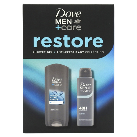Set Caseta Cadou - Caseta Cadou, Dove, Gel de Dus 250 ml, Deo150 ml Men Restore