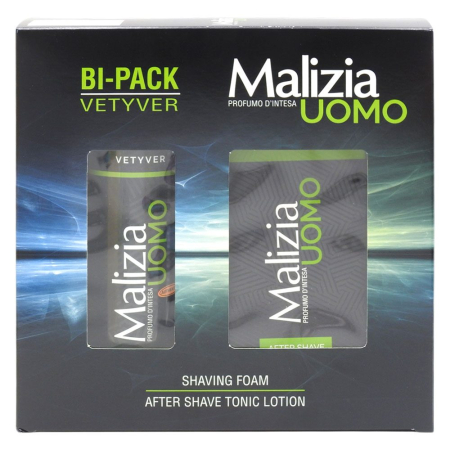 Cosmetice - Caseta Cadou, Malizia, Aftershave 100, Sp300 Uomo Vetyver