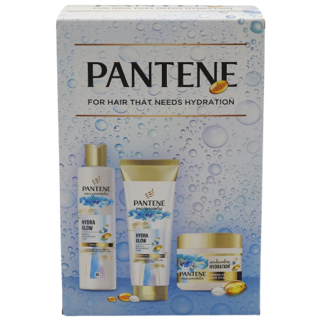 Set Caseta Cadou - Caseta Cadou, Pantene, Samp250 ml, Bals160 ml, Masca300 ml Hydra Glow