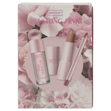 Set Caseta Cadou - Caseta Cadou, Sence Lip Kit, Lip Liner 1.1 g, Lipstick 3.2 g, Lip Gloss 4 ml Blushing Pink