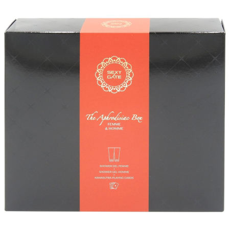 Set Caseta Cadou - Caseta Cadou, Sexy, Gel de Dus 200 ml W, Gel de Dus 200 ml M, Carti Joc Coppia
