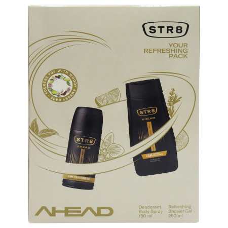 Set Caseta Cadou - Caseta Cadou, Str8, Gel de Dus 250, Deo150 Ahead