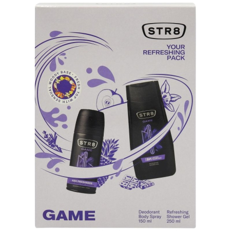 Set Caseta Cadou - Caseta Cadou, Str8, Gel de Dus 250, Deo150 Game
