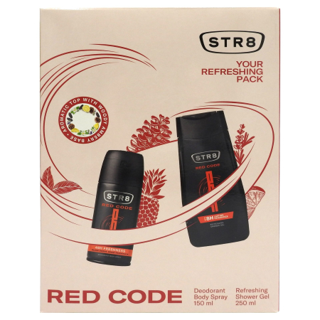 Set Caseta Cadou - Caseta Cadou, Str8, Gel de Dus 250, Deo150 Red Code