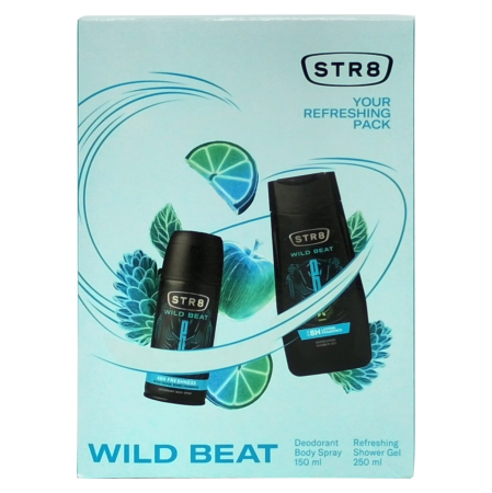 Set Caseta Cadou - Caseta Cadou, Str8, Gel de Dus 250, Deo150 Wild Beat