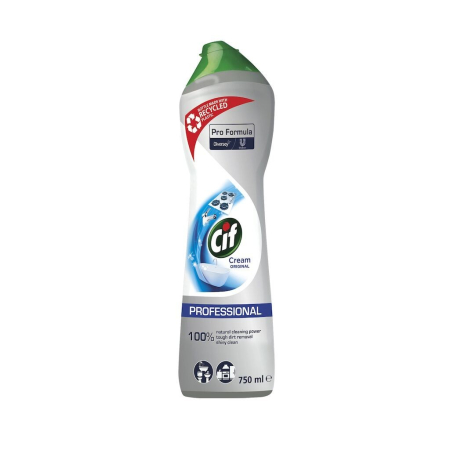 Solutii Suprafete Bucatarie - CIF Professional Cream - Crema de Curatare Non-Abraziva 0.75 L